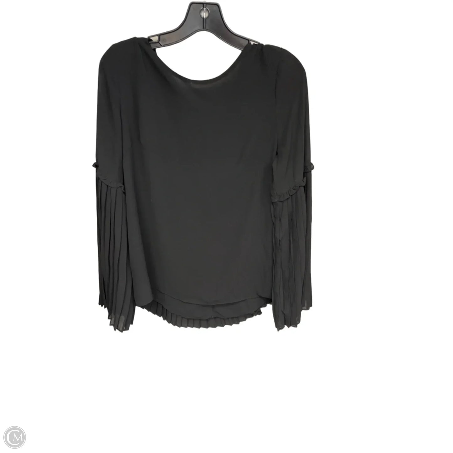 Top Long Sleeve By Gilli In Black, Size: M