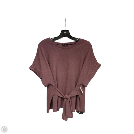 Top Short Sleeve By Express In Mauve, Size: M