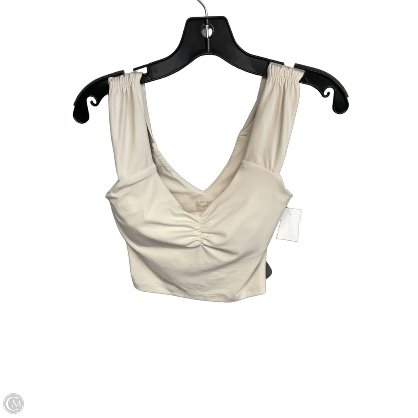 Top Short Sleeve By Offline In Cream, Size: S