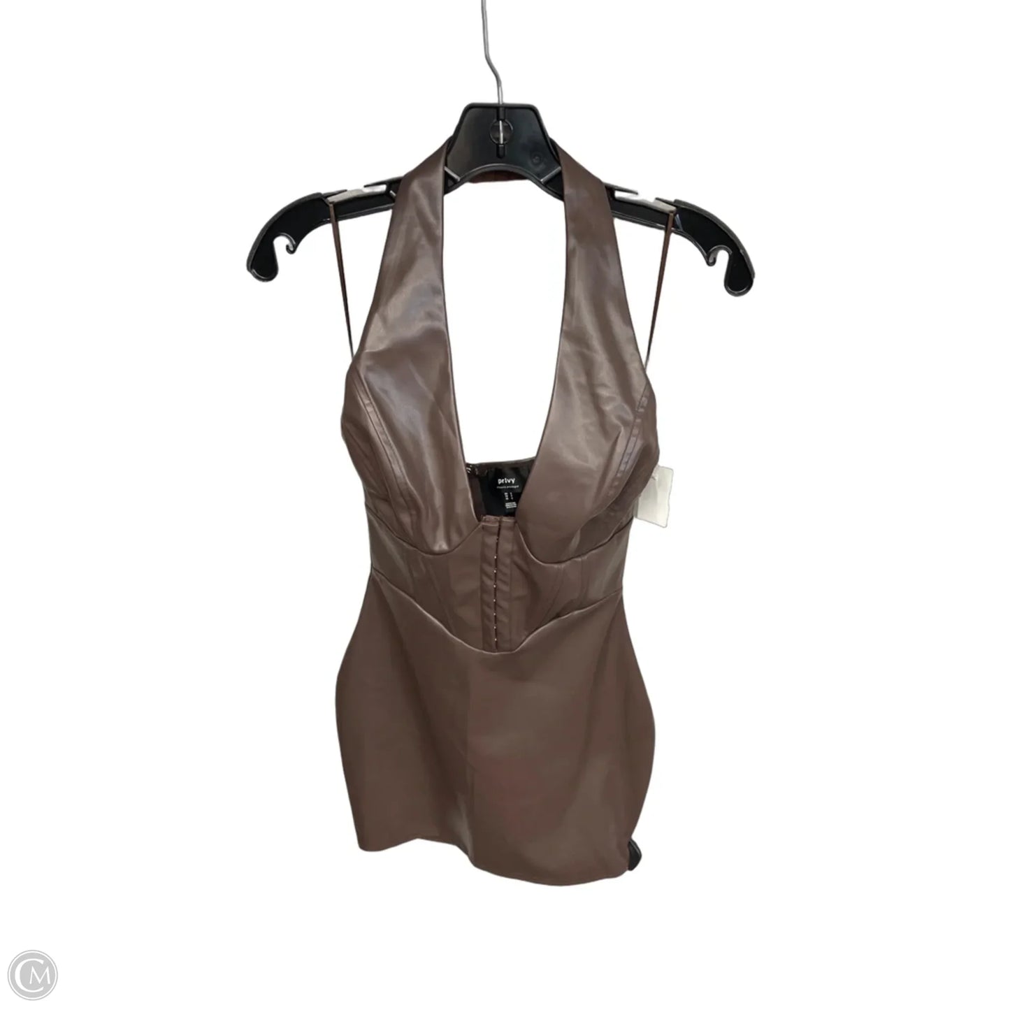 Dress Party Short By Clothes Mentor In Brown, Size: S