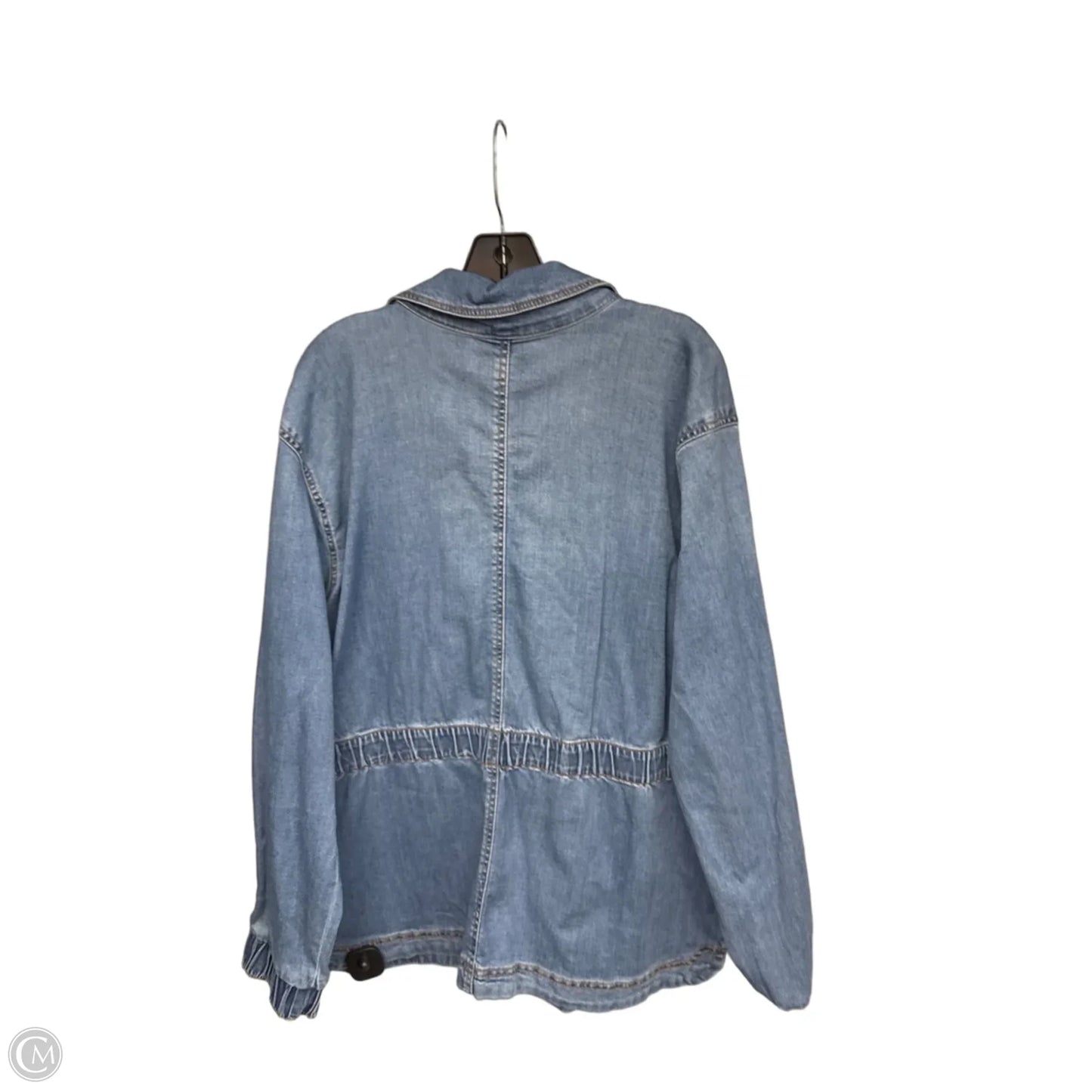 Jacket Denim By Knox Rose In Blue Denim, Size: Xxl