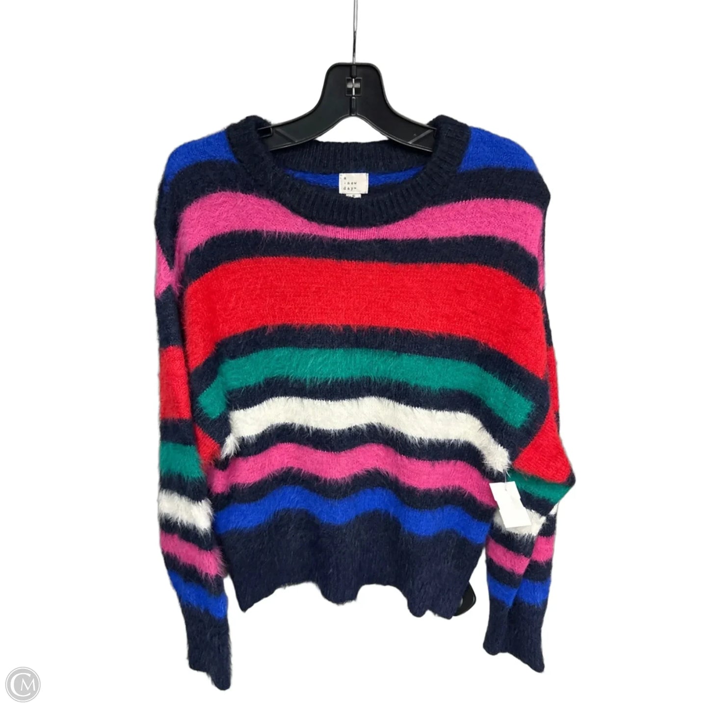 Sweater By A New Day In Striped Pattern, Size: S