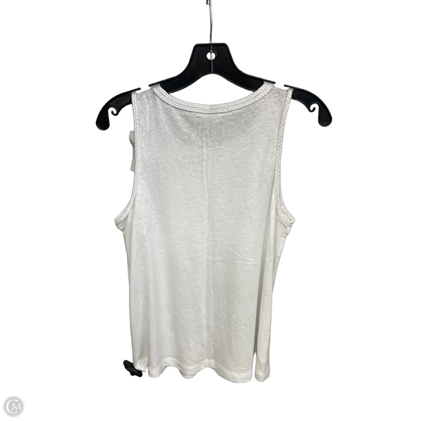 Top Sleeveless By Loft In Silver, Size: S