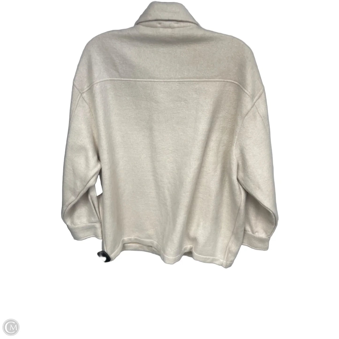 Jacket Shirt By Clothes Mentor In Beige, Size: L