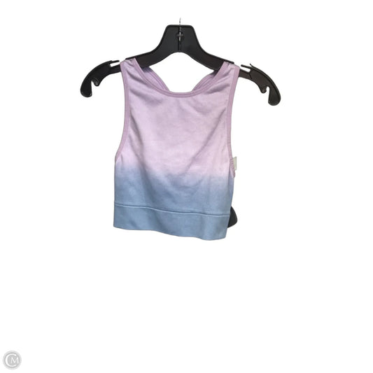 Athletic Bra By Victorias Secret In Blue & Purple, Size: L