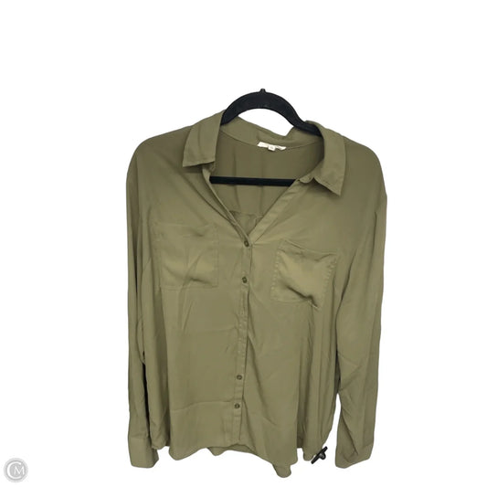 Top Long Sleeve By Maurices In Green, Size: Xl