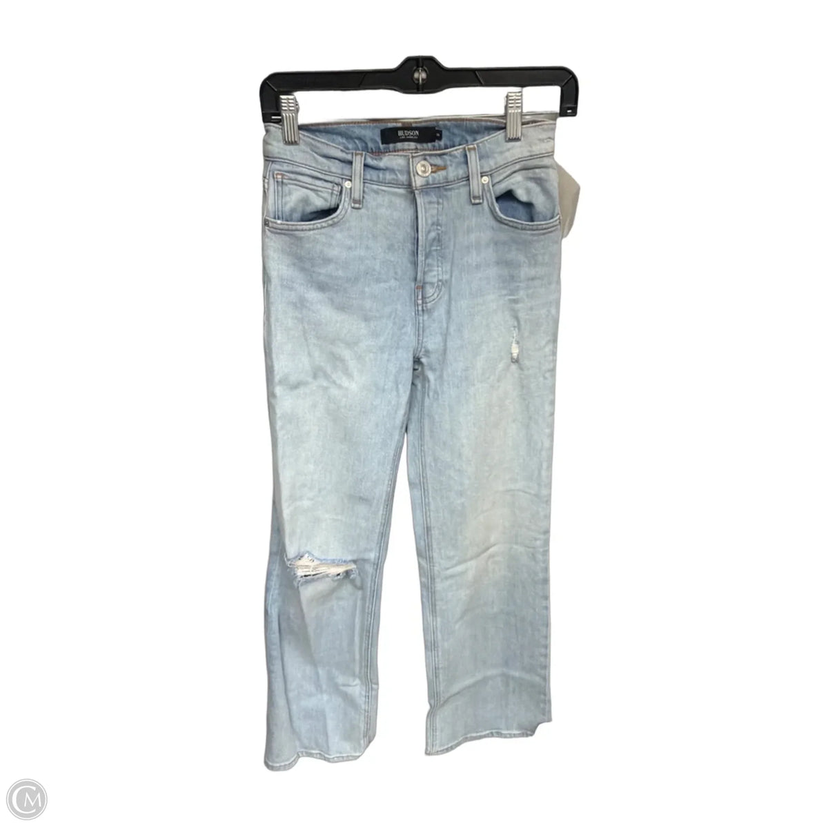 Jeans Straight By Hudson In Blue Denim, Size: 0