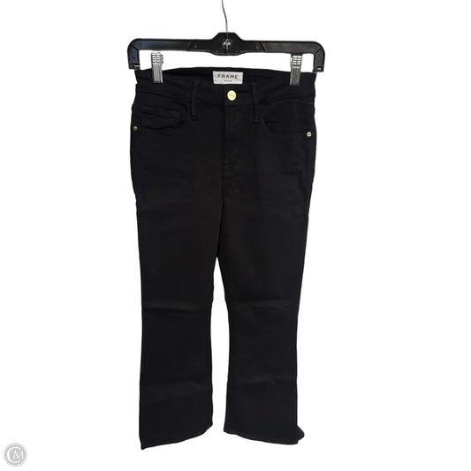 Jeans Boot Cut By Frame In Black, Size: 0