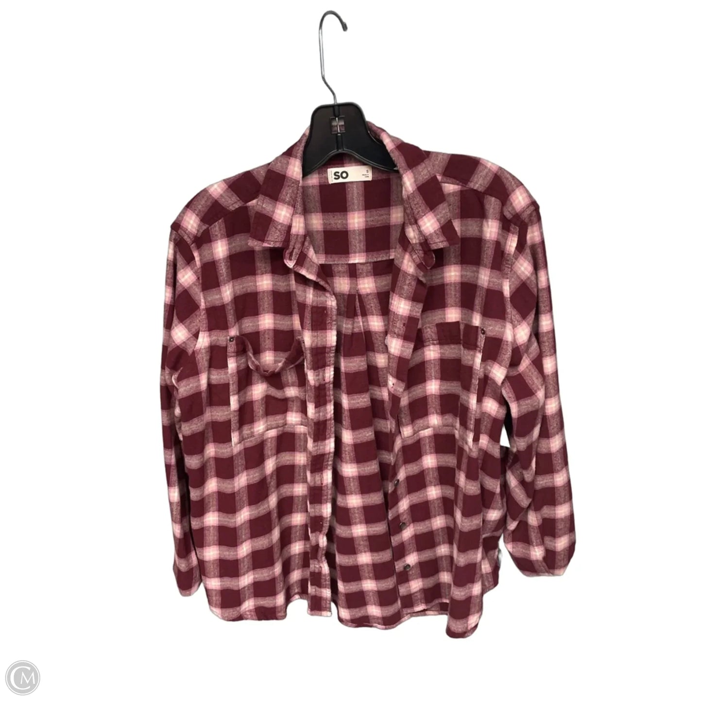 Top Long Sleeve By So In Red, Size: S