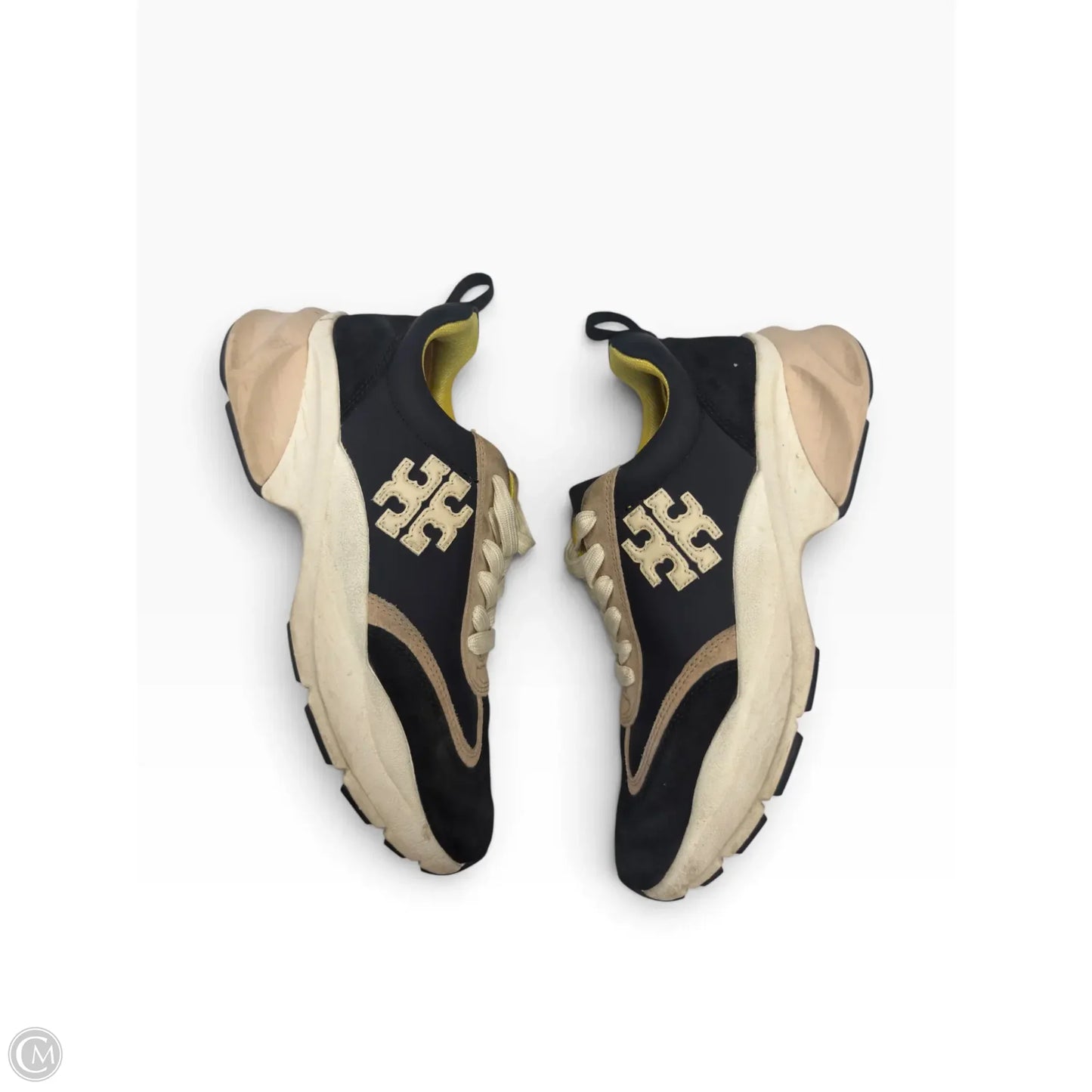 Shoes Designer By Tory Burch In Black & Cream, Size: 7