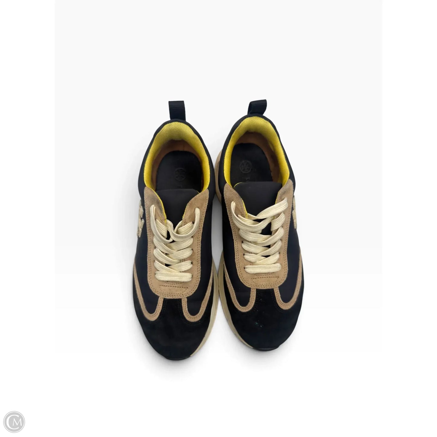 Shoes Designer By Tory Burch In Black & Cream, Size: 7