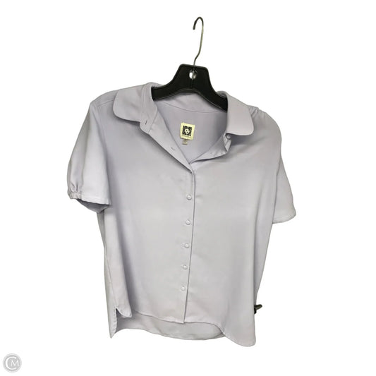Top Short Sleeve By Anne Klein In Purple, Size: M