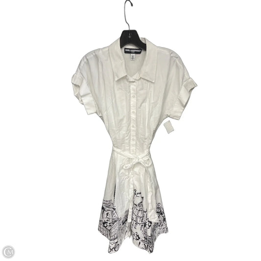 Dress Designer By Karl Lagerfeld In Black & White, Size: 6