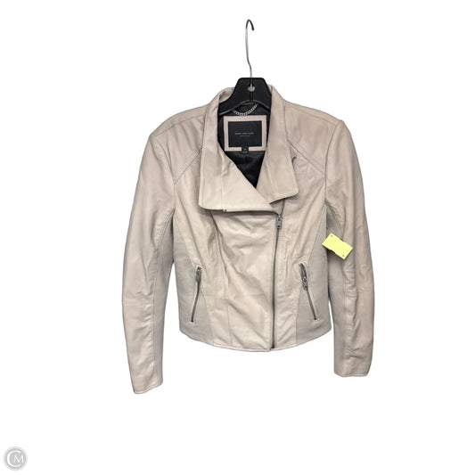 Jacket Leather By Marc New York In Beige, Size: M
