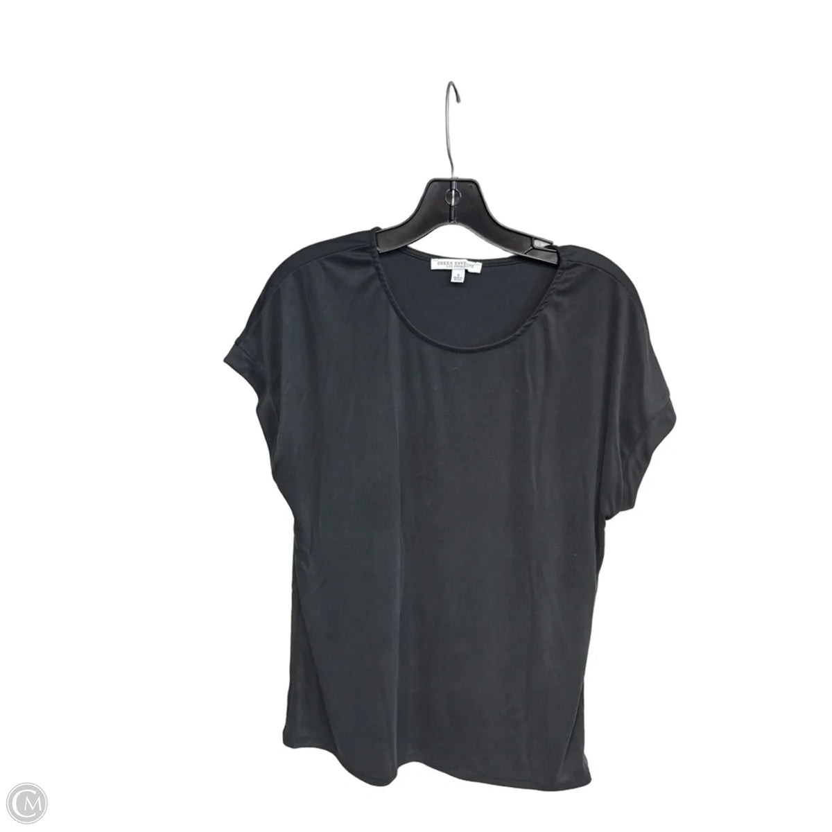 Top Short Sleeve Basic By Green Envelope In Black, Size: L