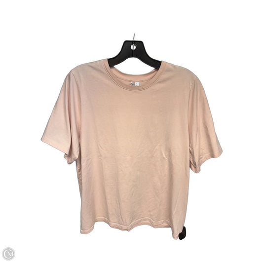 Top Short Sleeve Basic By Nordstrom In Pink, Size: L