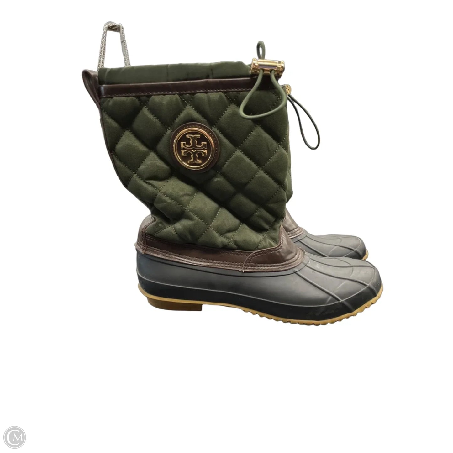 Boots Designer By Tory Burch In Green, Size: 9