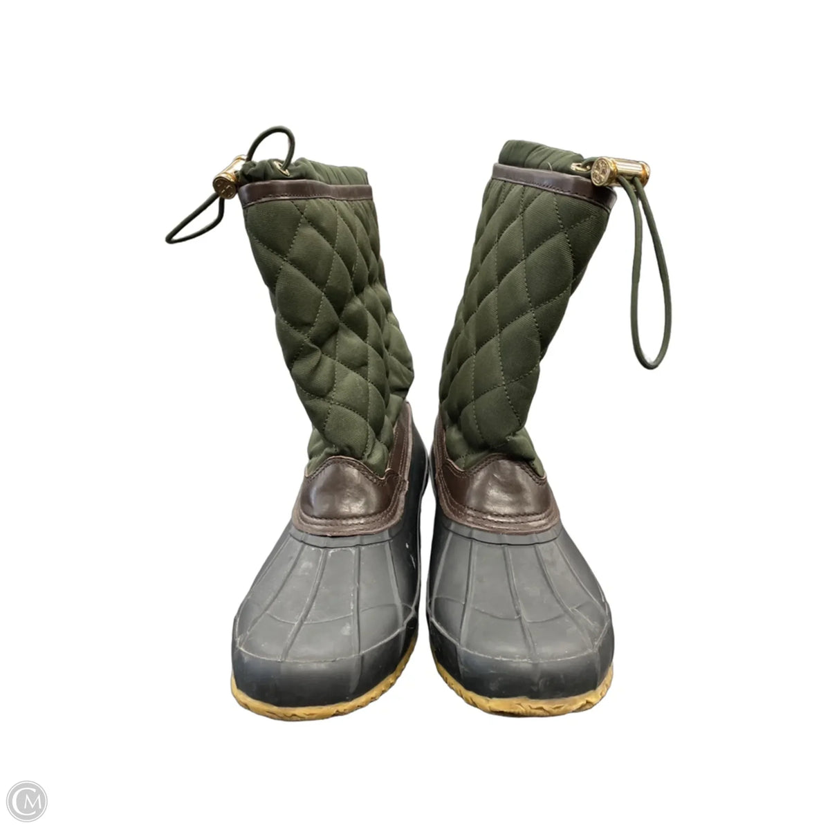 Boots Designer By Tory Burch In Green, Size: 9