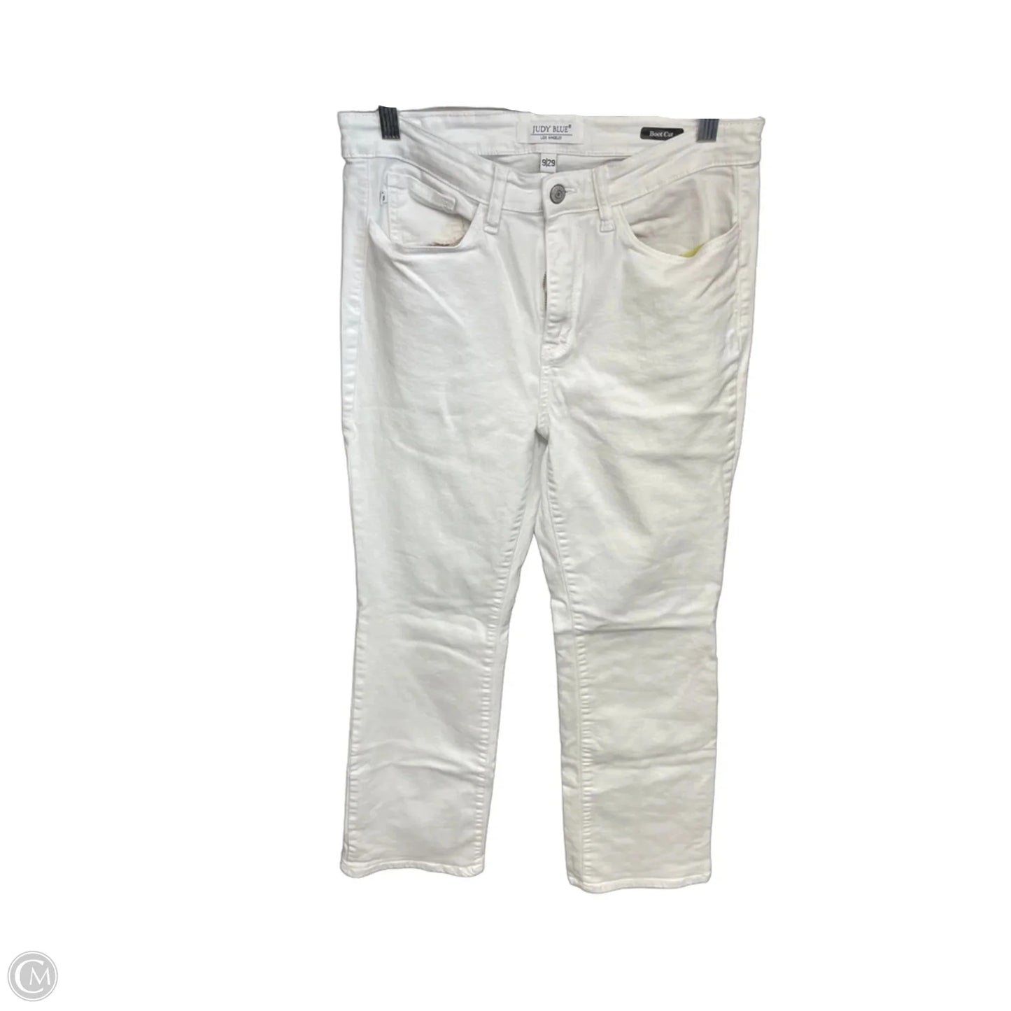 Jeans Boot Cut By Judy Blue In White, Size: 8