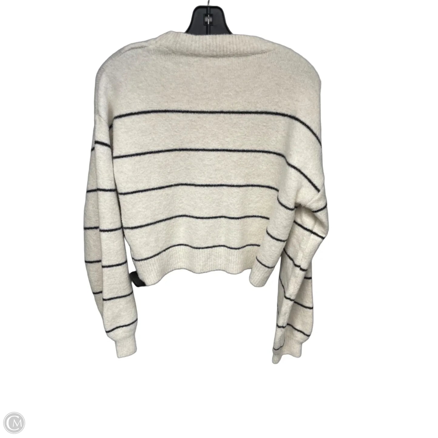 Sweater By Clothes Mentor In Cream, Size: L