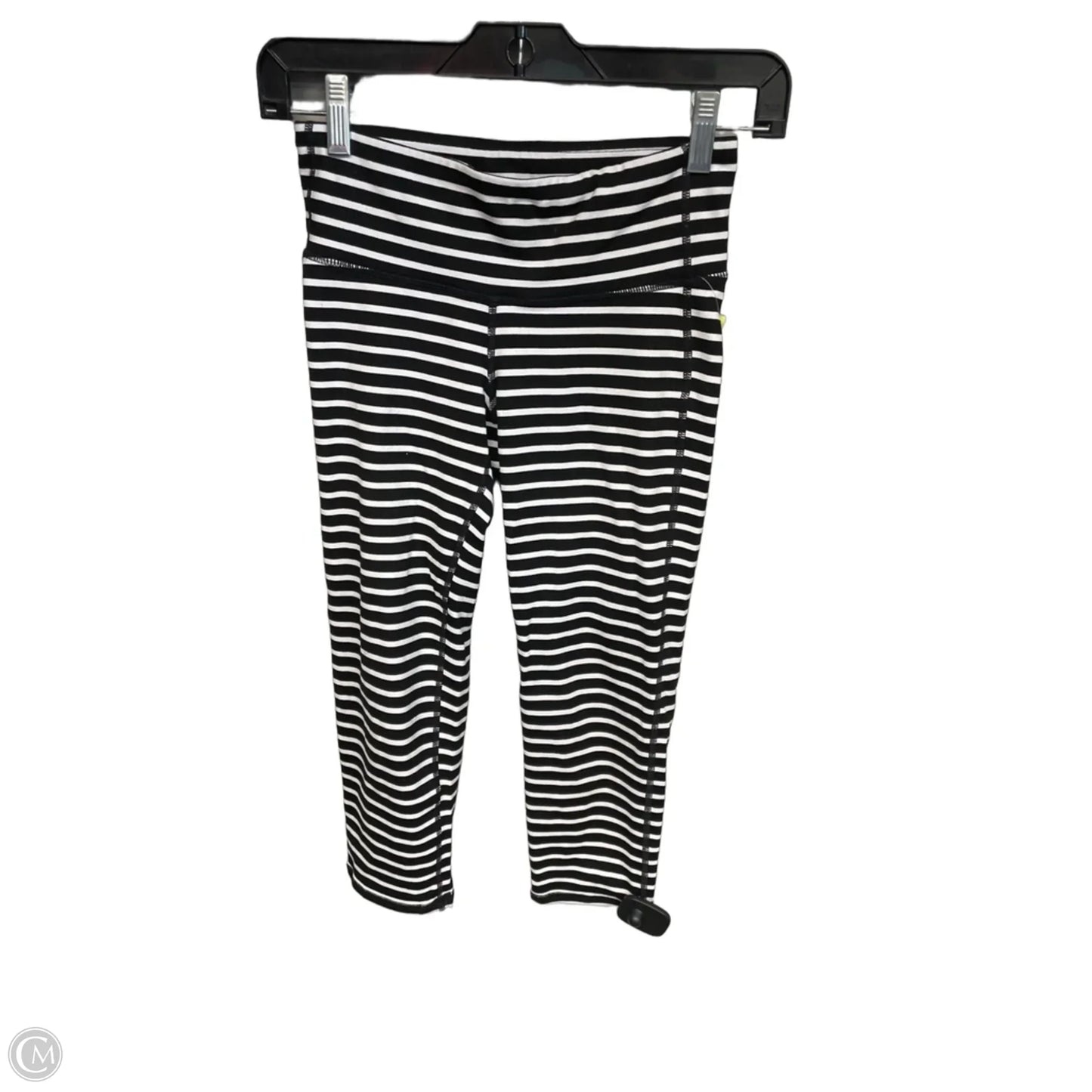 Athletic Capris By Athleta In Black & White, Size: Xs