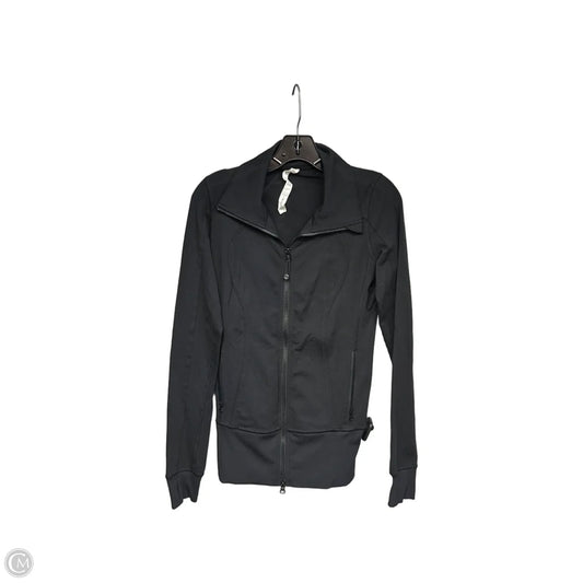 Athletic Jacket By Lululemon In Black, Size: 4
