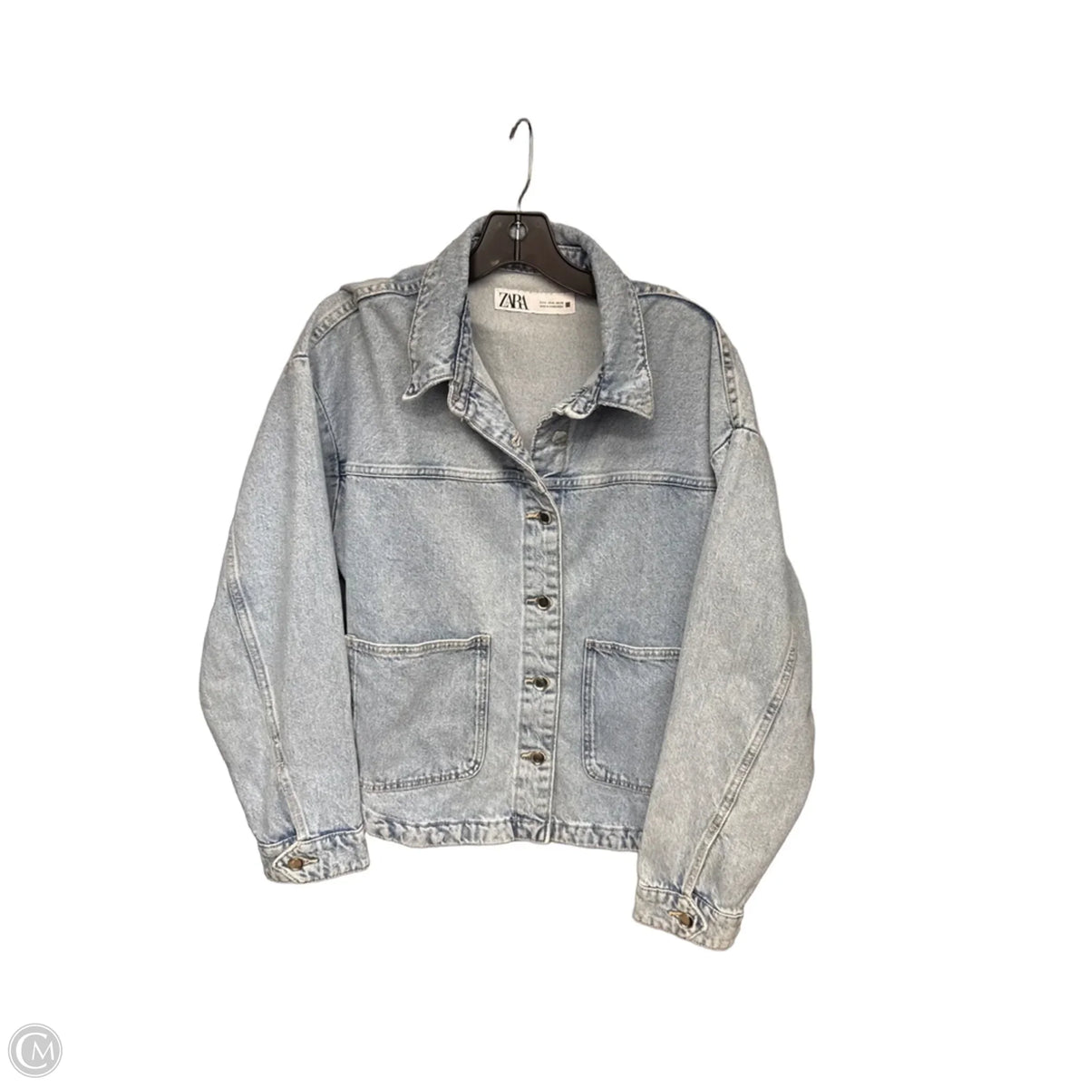 Jacket Denim By Zara In Blue Denim, Size: M