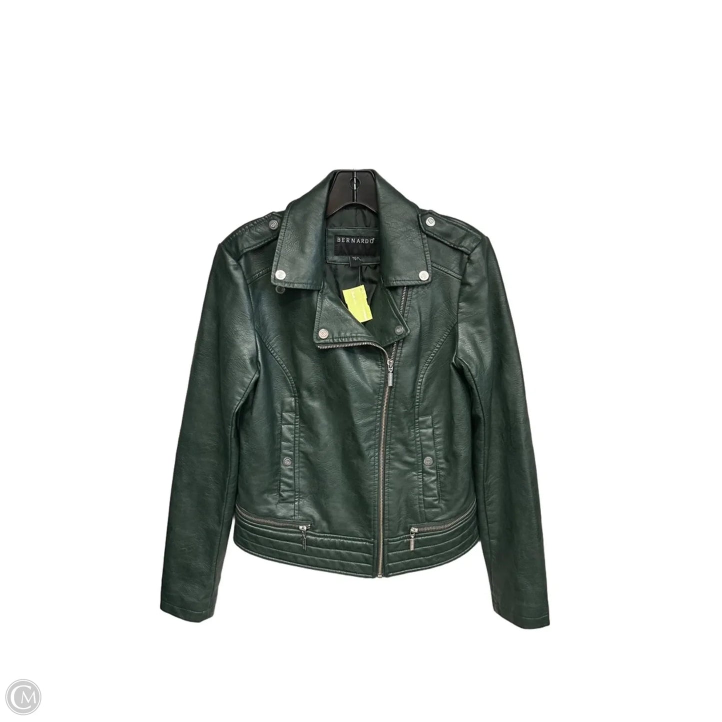 Jacket Moto By Bernardo In Green, Size: S