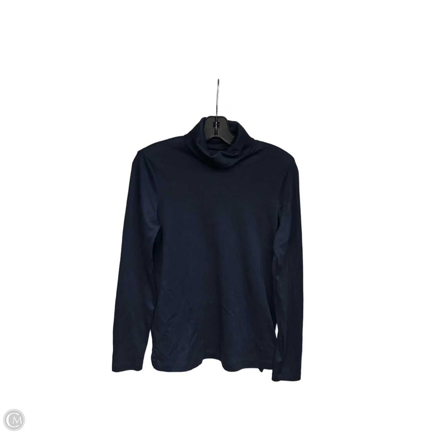 Top Long Sleeve Basic By Lands End In Navy, Size: M