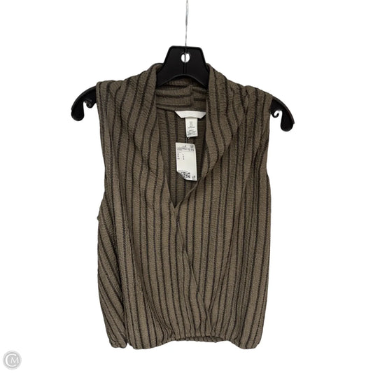 Top Sleeveless By H&m In Brown, Size: L