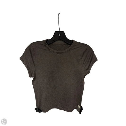 Athletic Top Short Sleeve By Vuori In Grey, Size: S