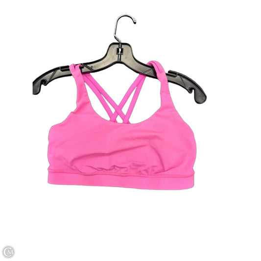 Athletic Bra By Lululemon In Pink, Size: 8