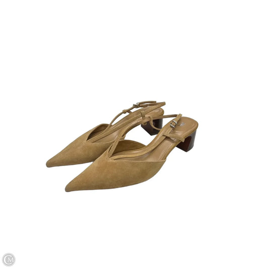 Shoes Heels Block By Zara In Tan, Size: 8