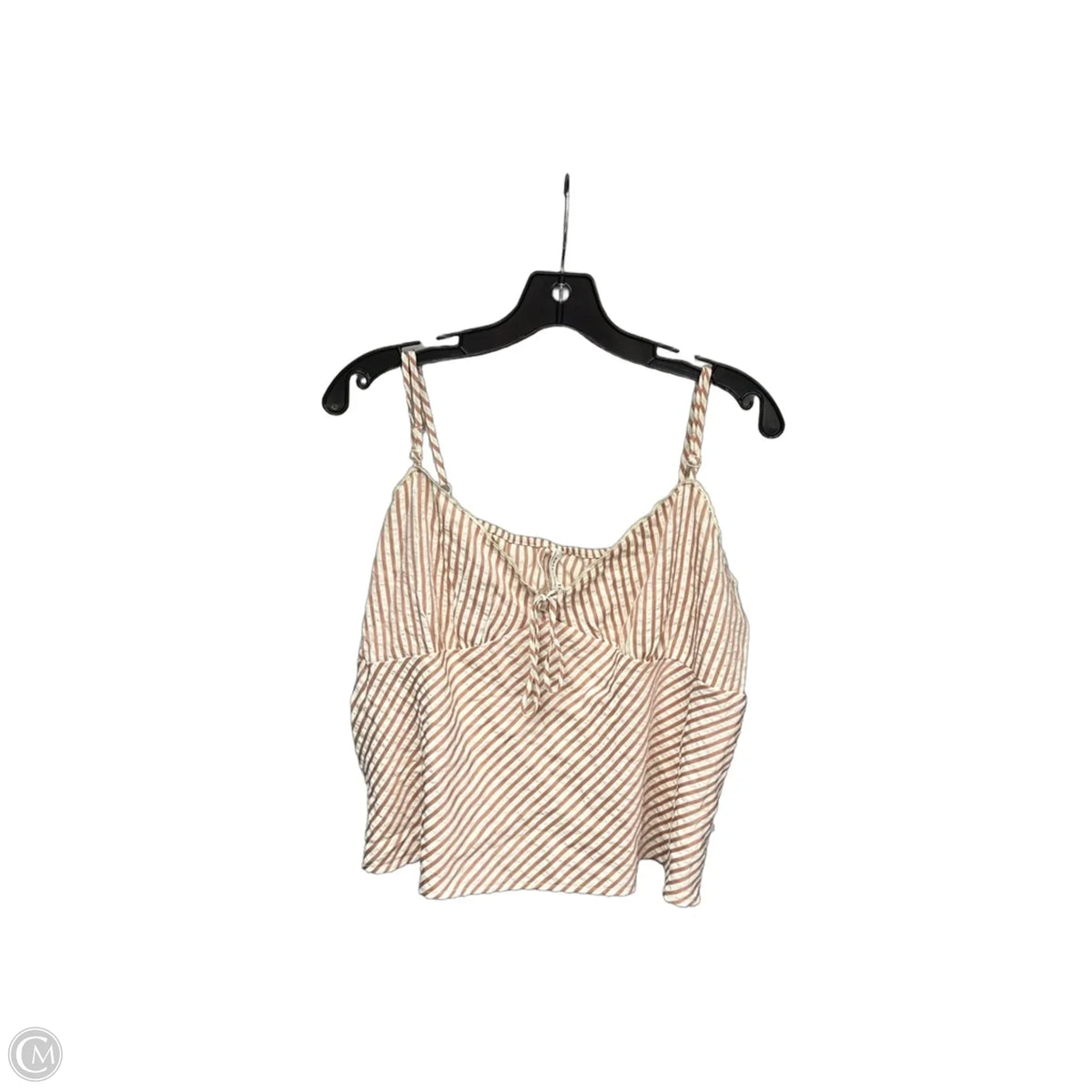 Top Sleeveless By American Eagle In Striped Pattern, Size: L