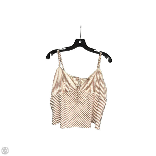 Top Sleeveless By American Eagle In Striped Pattern, Size: L