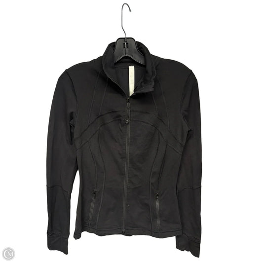 Athletic Jacket By Lululemon In Black, Size: 6