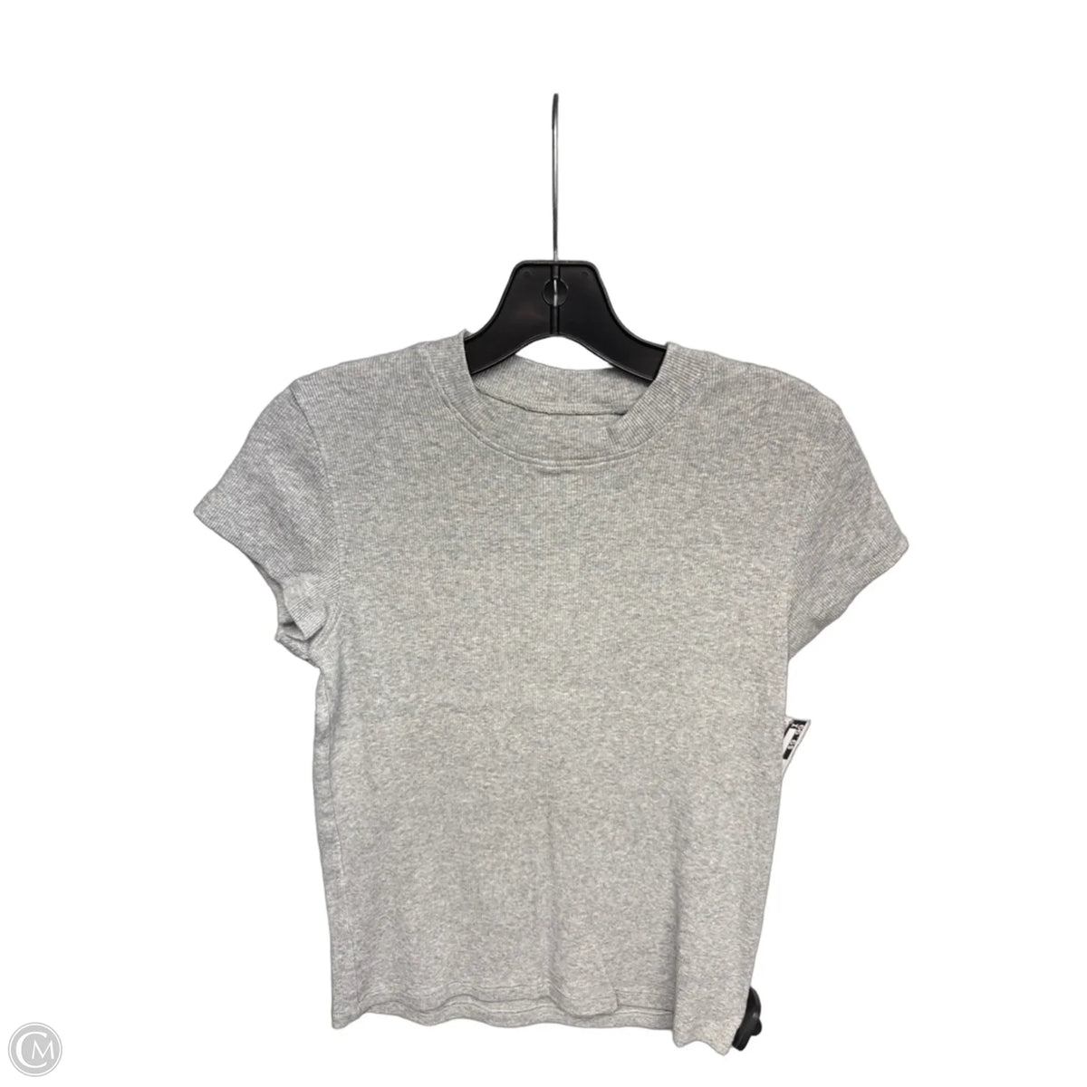 Top Short Sleeve Basic By Quince In Grey, Size: M
