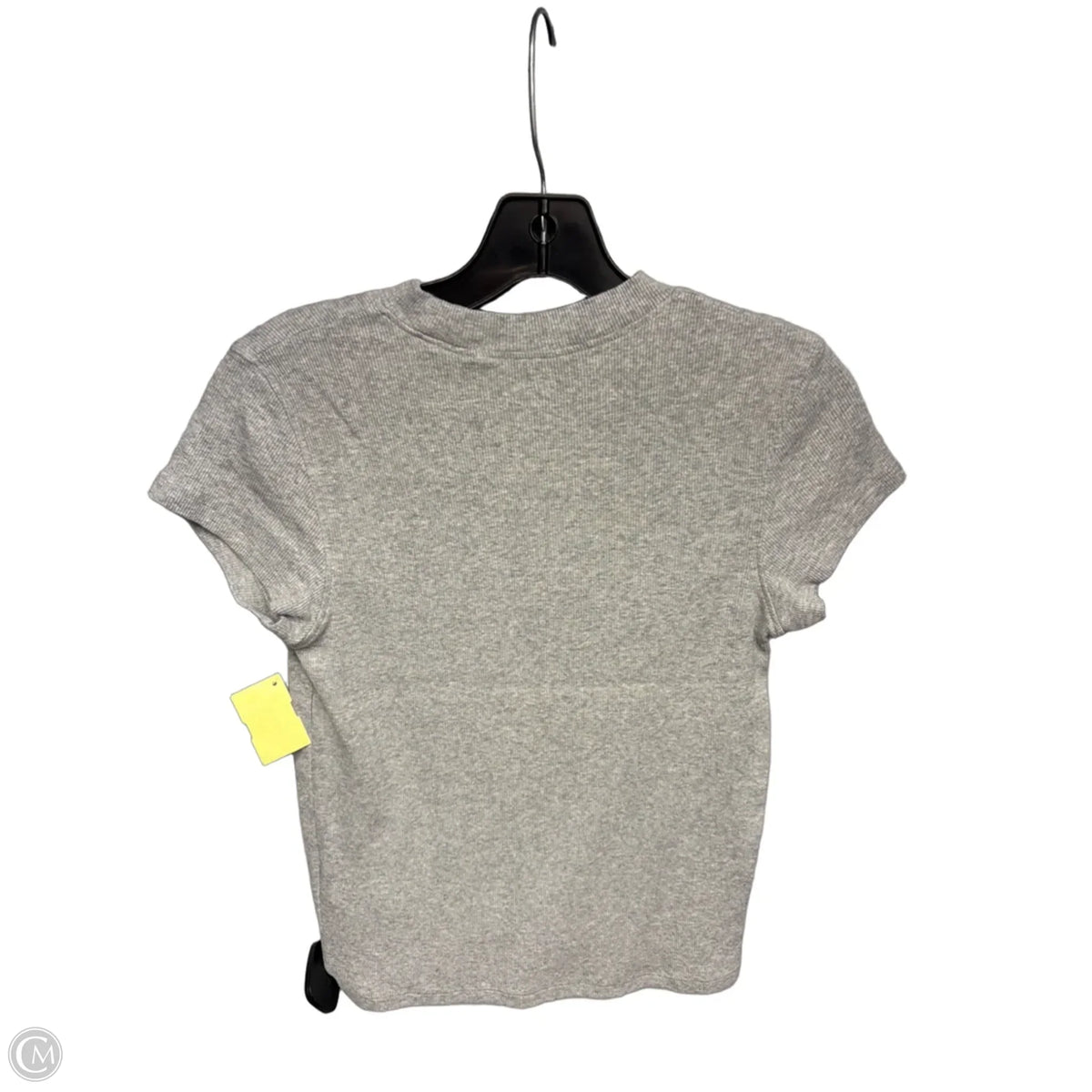 Top Short Sleeve Basic By Quince In Grey, Size: M