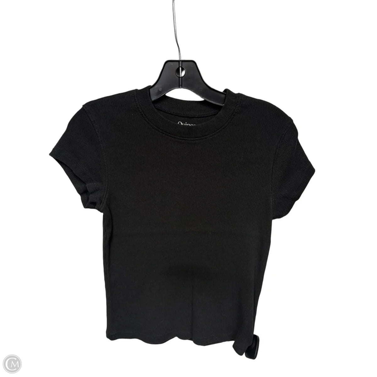 Top Short Sleeve Basic By Quince In Black, Size: M