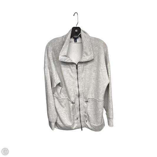 Sweatshirt Collar By Scoop In Grey, Size: M