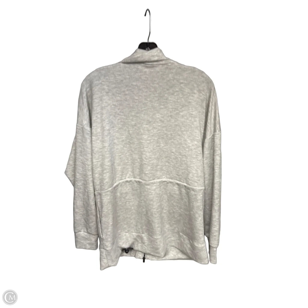 Sweatshirt Collar By Scoop In Grey, Size: M