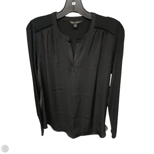 Top Long Sleeve By Banana Republic In Black, Size: Xs