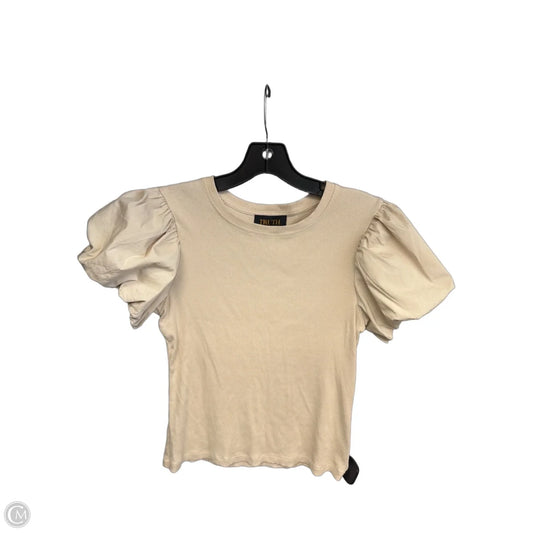 Top Short Sleeve By Truth In Tan, Size: M
