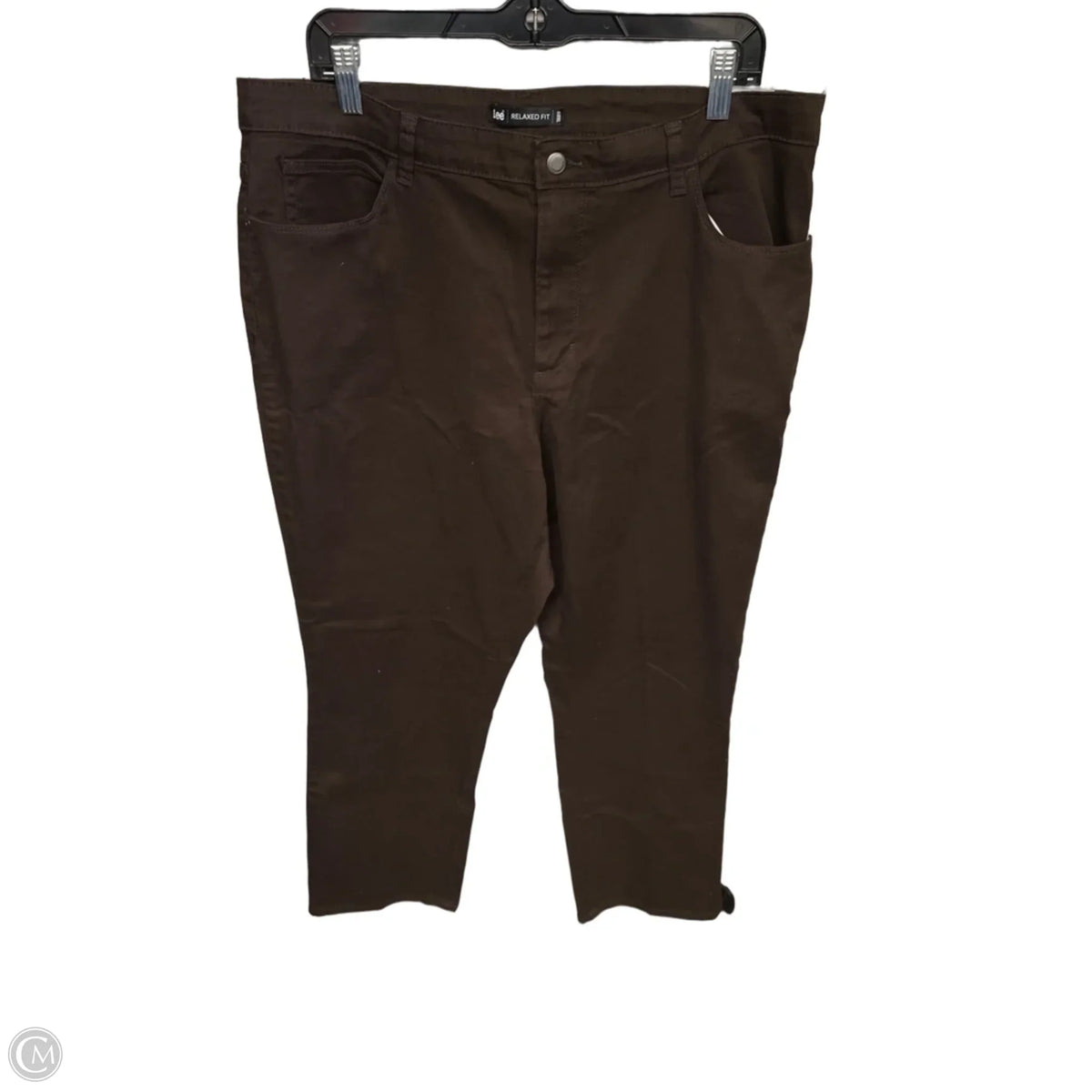 Jeans Straight By Lee In Brown, Size: 16