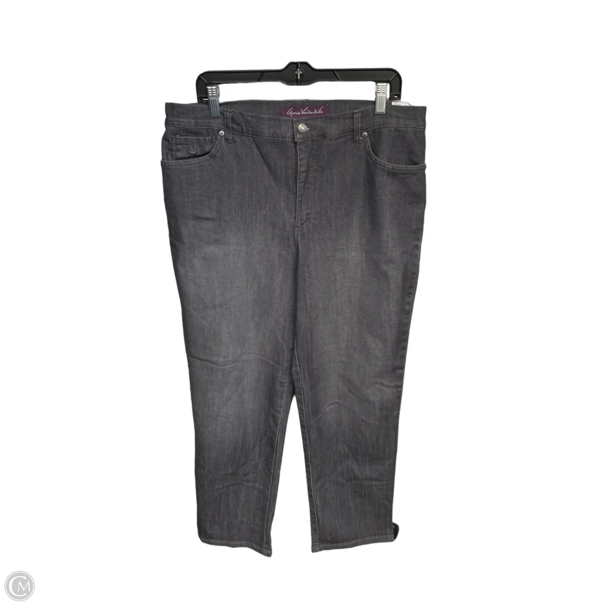Jeans Straight By Gloria Vanderbilt In Grey, Size: 16