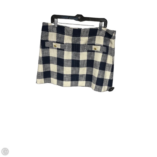 Skirt Mini & Short By On 34th In Blue & White, Size: Xl