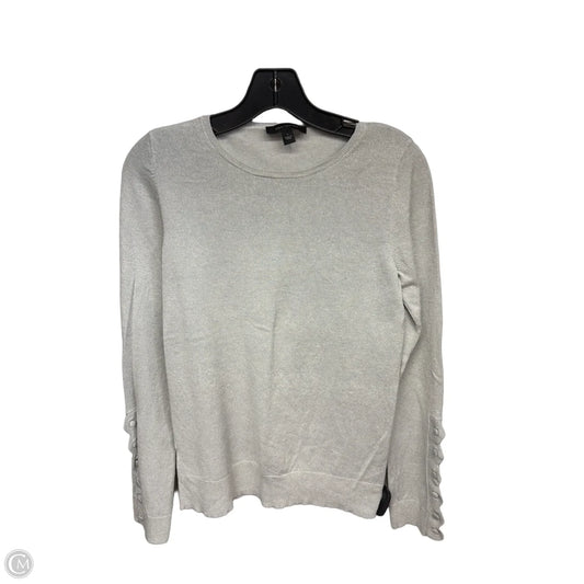 Top Long Sleeve By Ann Taylor In Grey, Size: S