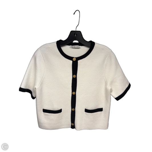 Top Short Sleeve By Abercrombie And Fitch In Black & White, Size: S