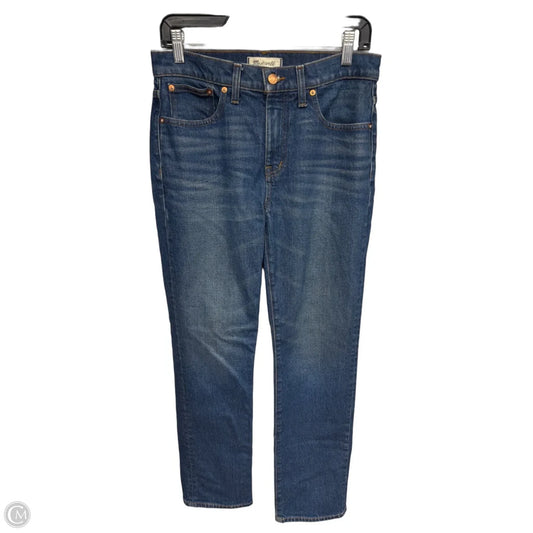 Jeans Straight By Madewell In Blue Denim, Size: 4