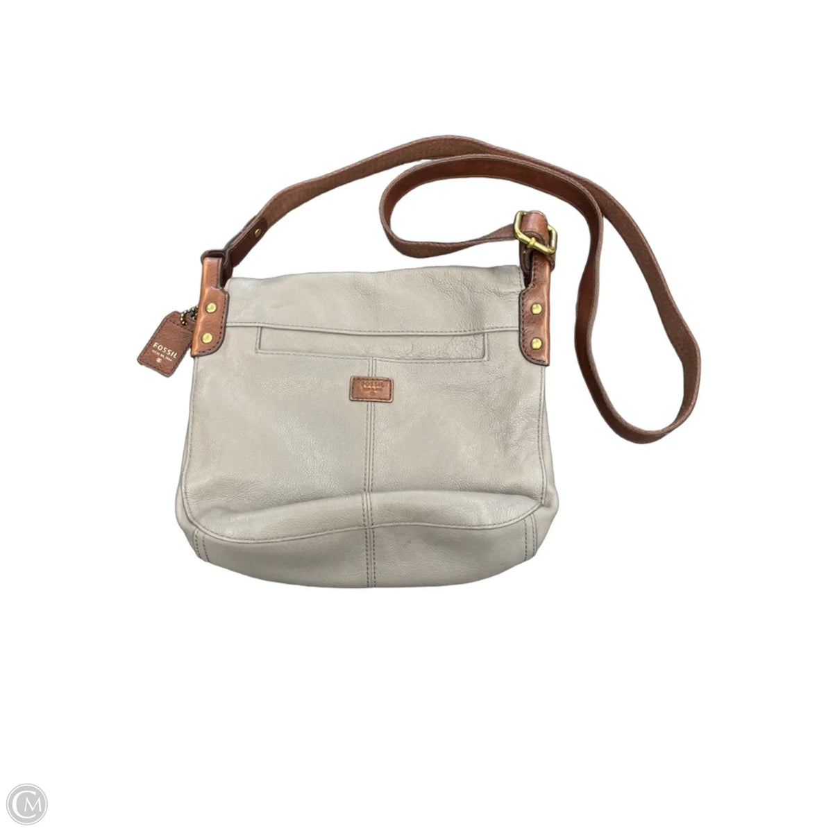 Crossbody Leather By Fossil, Size: Small